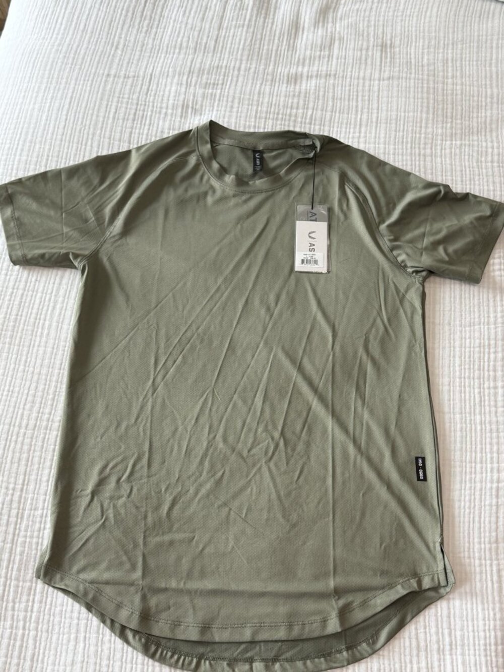 ASRV AeroSilver Established Tee Sage Men's S DSG-0660